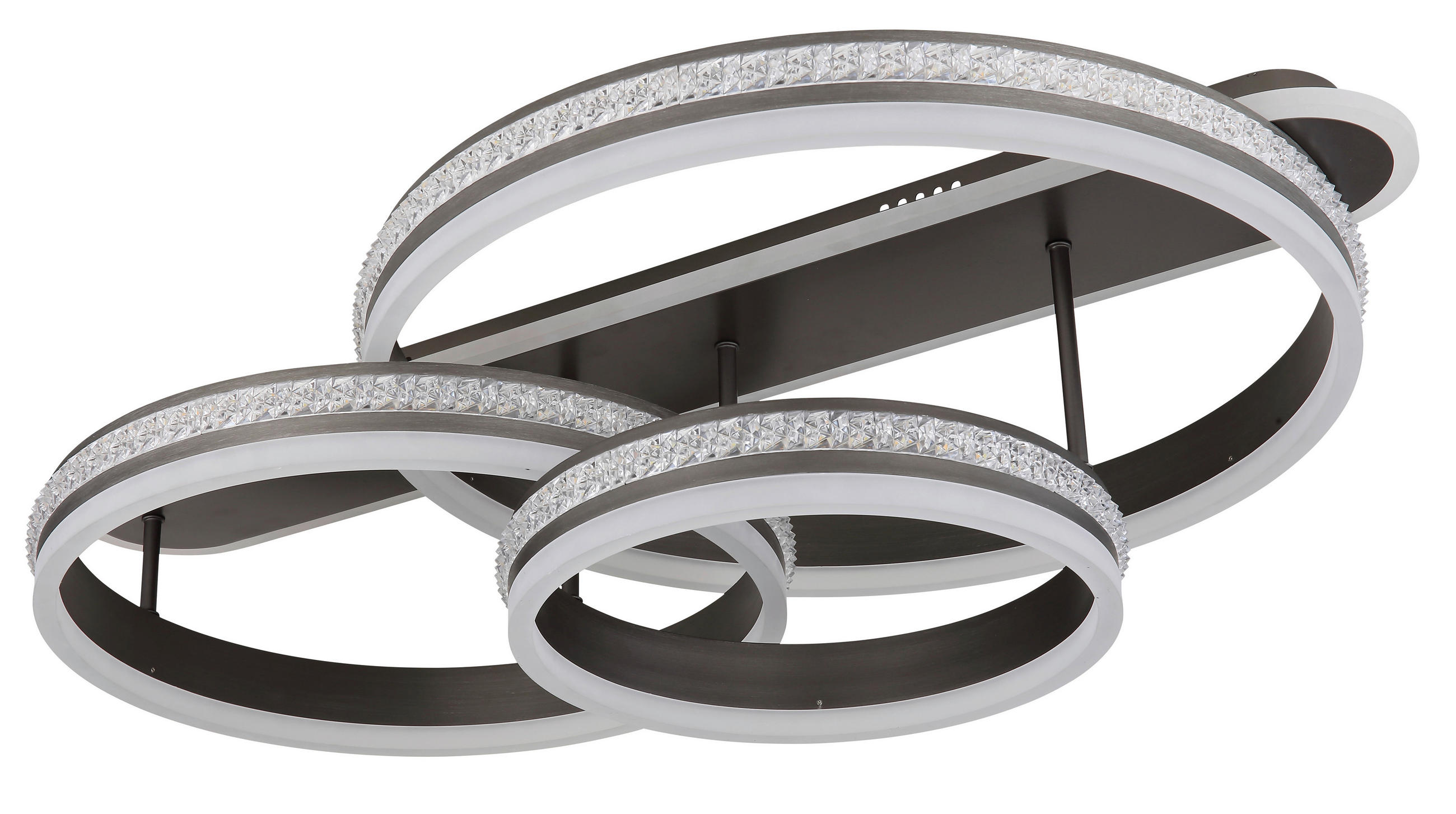LED-DECKENLEUCHTE 80/50/21,5 cm   - Klar/Titanfarben, Design, Kunststoff/Metall (80/50/21,5cm)