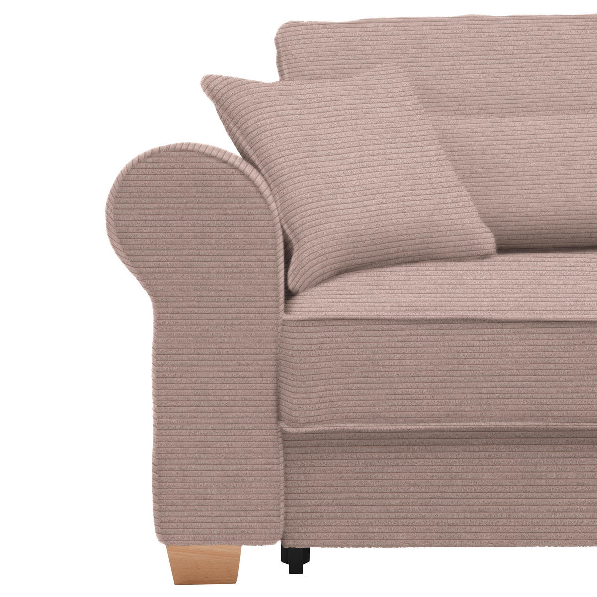 HÖRNSOFFA i rosa  - rosa, Modern, trämaterial/trä (255/185cm) - MID.YOU