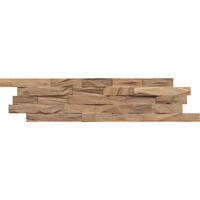 WANDVERKLEIDUNG - Braun, Basics, Holz (61/15/2cm)