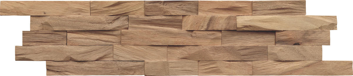 WANDVERKLEIDUNG - Braun, Basics, Holz (61/15/2cm)