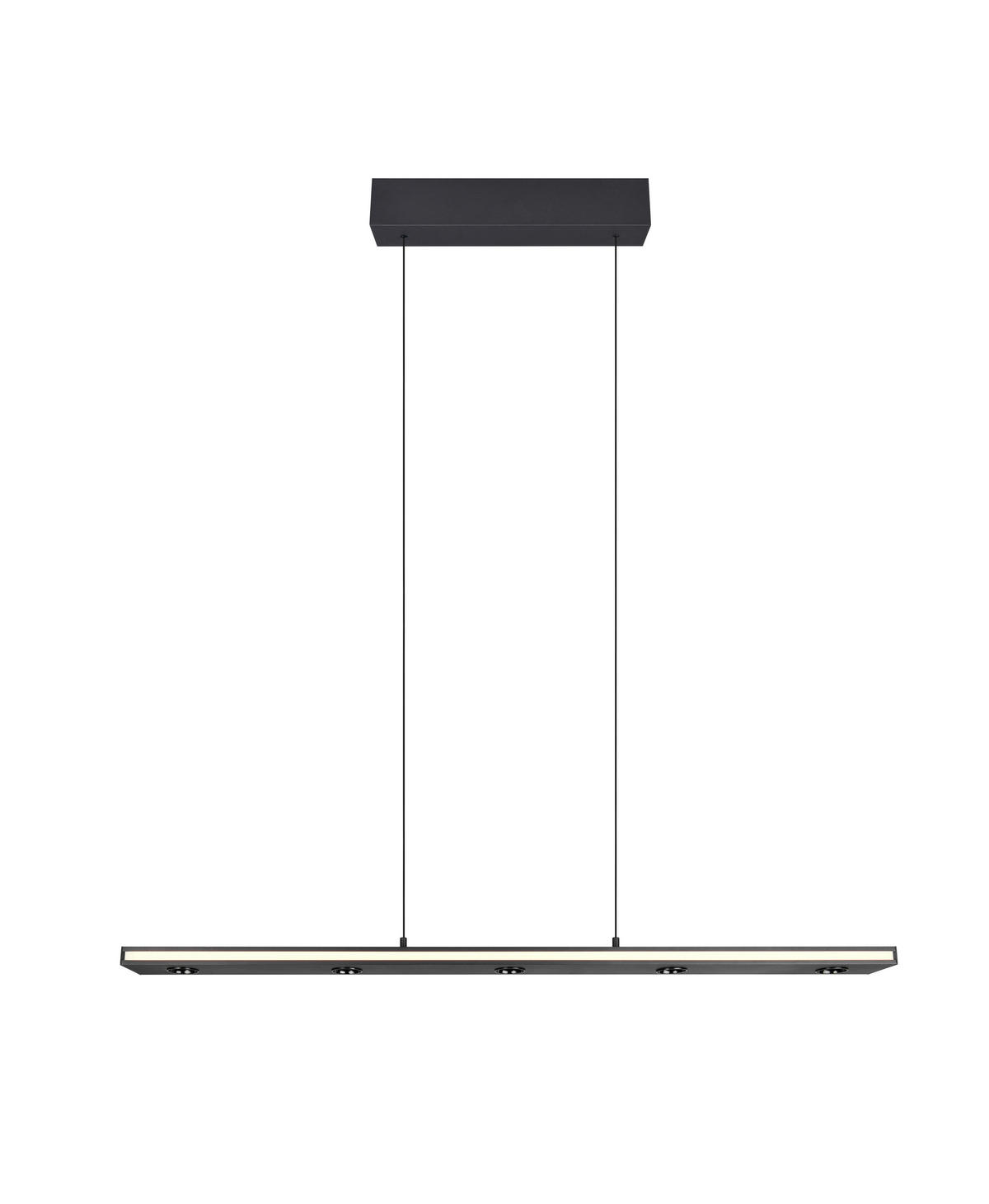 LED-PENDELLEUCHTE 109/9/200 cm    - Weiss/Schwarz, Design, Kunststoff/Metall (109/9/200cm) - Trio Leuchten