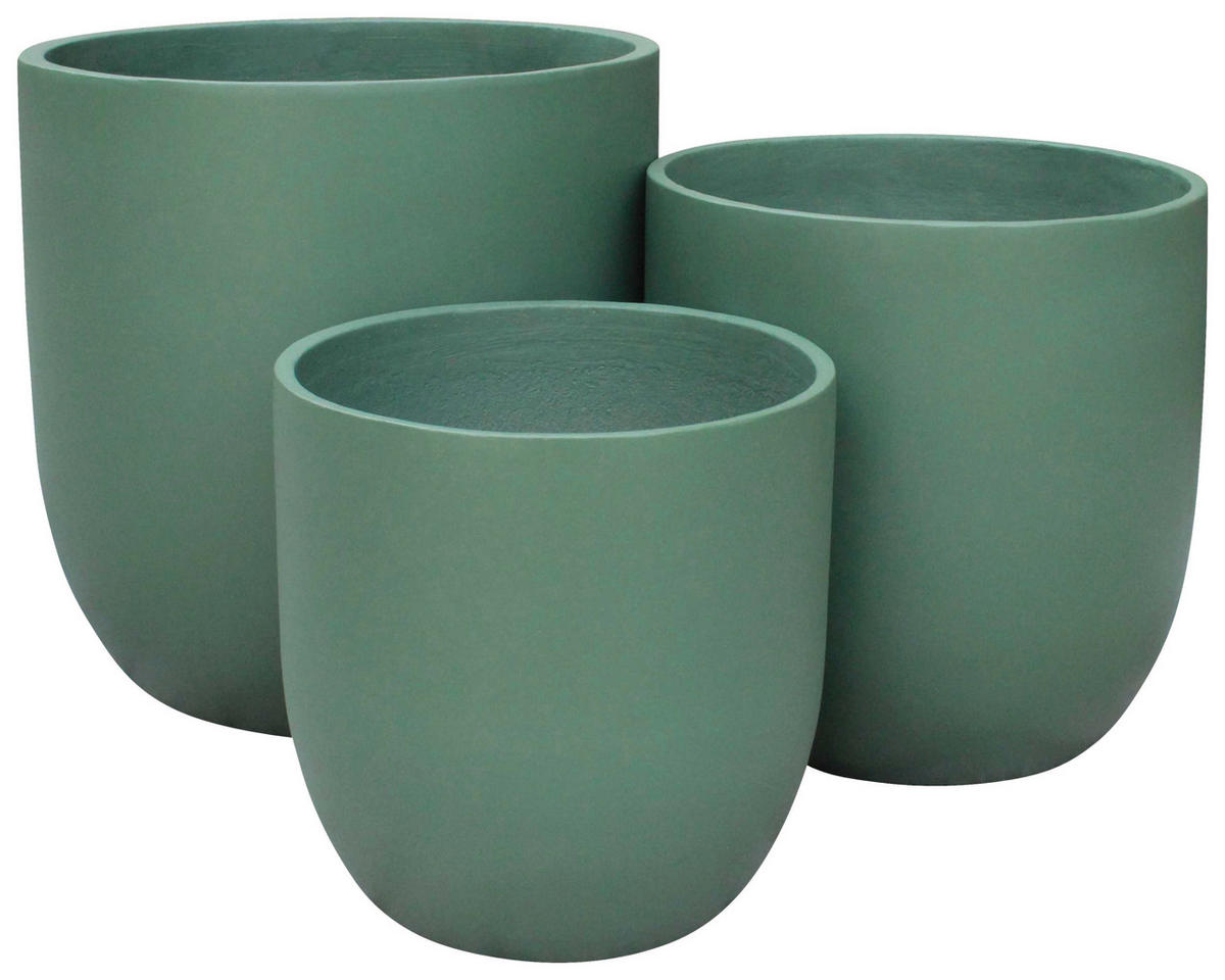 OBAL NA KVETINÁČ keramika, 35/35 cm - zelená, Basics, keramika (35/35cm) - Ambia Home