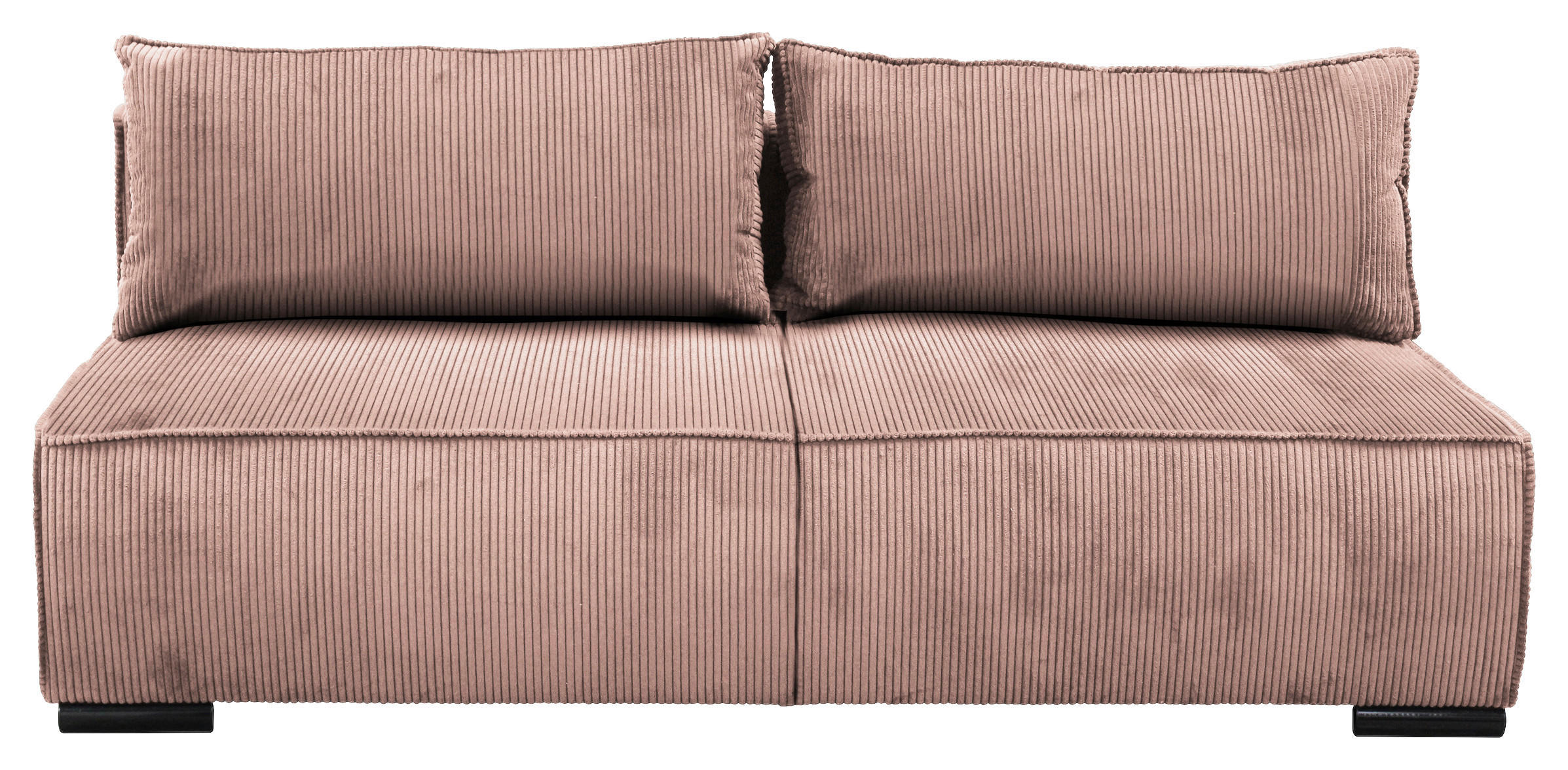 SCHLAFSOFA Struktur Rosa  - Schwarz/Rosa, Design, Kunststoff/Textil (202/90/99cm) - MID.YOU