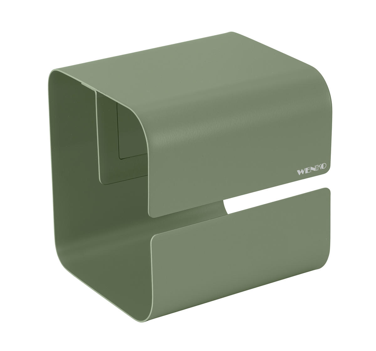 TOILETTENPAPIERHALTER - Grün, MODERN, Metall (14/14,5/13,7cm) - Wenko