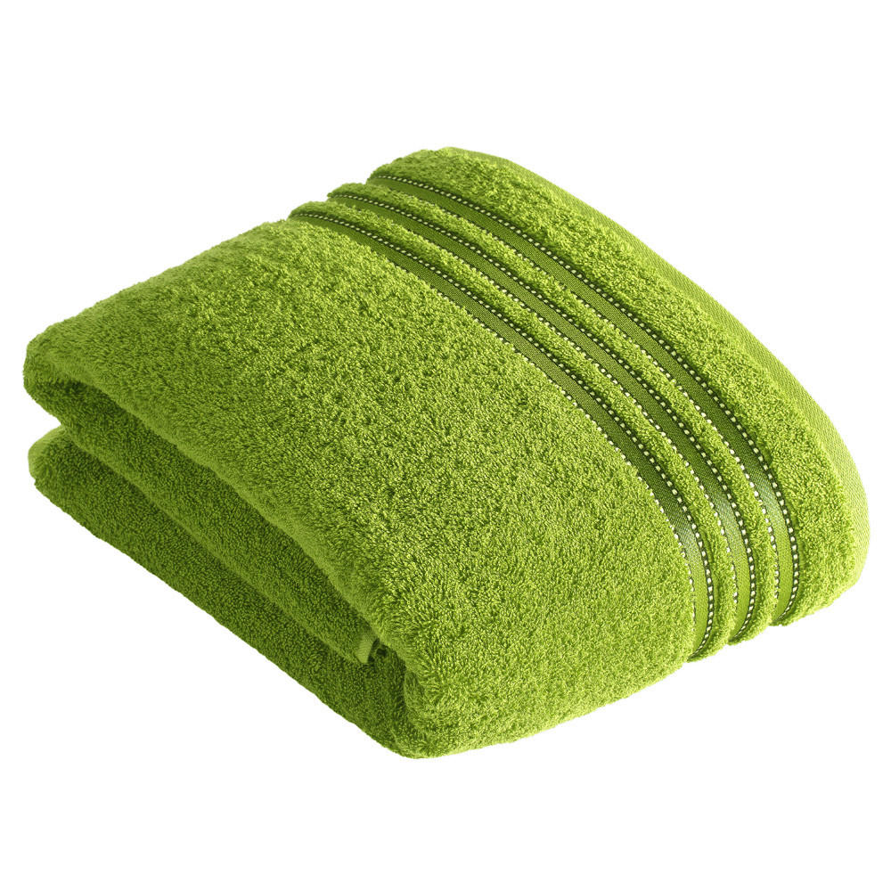 BADETUCH Cult de Luxe NOS Vossen Wäsche Grün 150/100 cm  - Grün, Basics, Textil (150/100cm) - Vossen