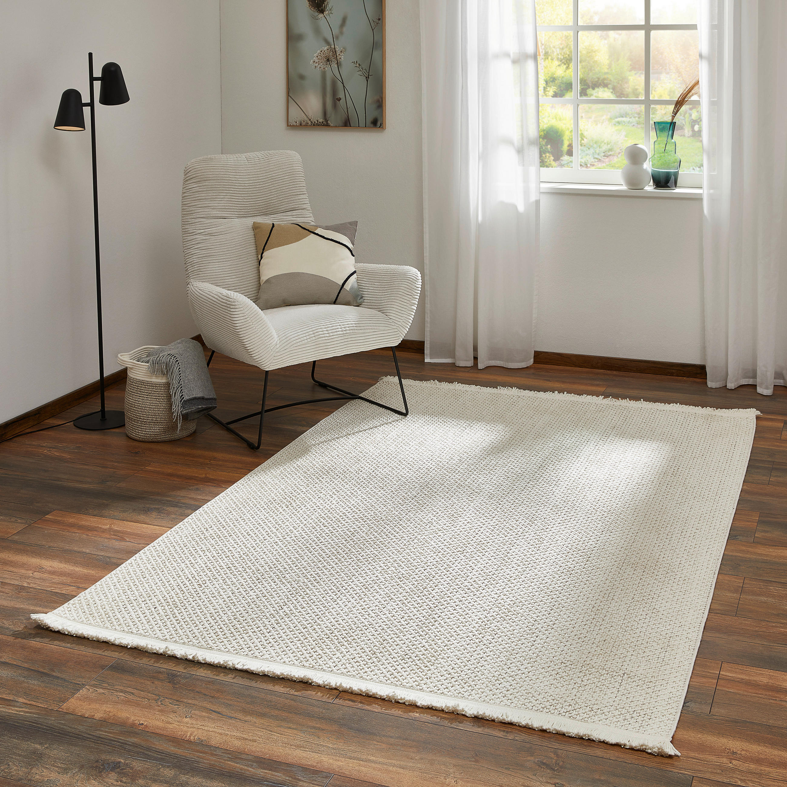 WEBTEPPICH 200/290 cm  - Weiß, Basics, Textil (200/290cm) - Novel