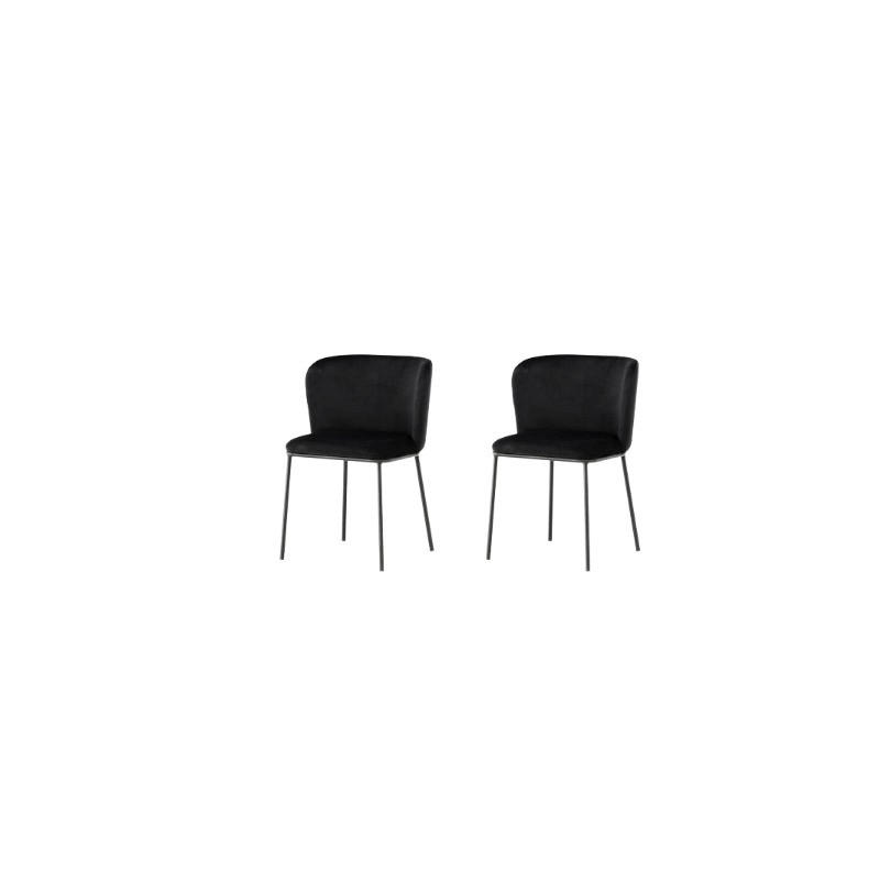 Livetastic Stuhl Schwarz 53x77x60 cm