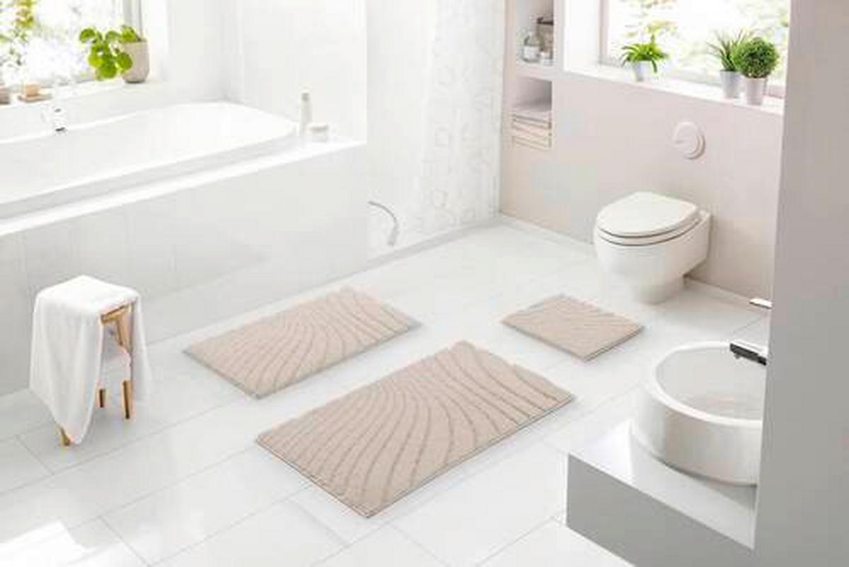 BIDET-VORLEGER Beige 50/60 cm  - Beige, Basics, Kunststoff/Textil (50/60cm) - Grund