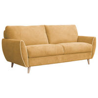 KANAPÉÁGY sárga  - sárga/barna, Modern, műanyag/textil (192/95/100cm) - Hom`in