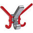 WANDHAKEN in Rot, Chromfarben - Chromfarben/Rot, Design, Kunststoff/Metall (2-17/13/11cm) WANDHAKEN in Rot, Chromfarben - Chromfarben/Rot, Design, Kunststoff/Metall (2-17/13/11cm)