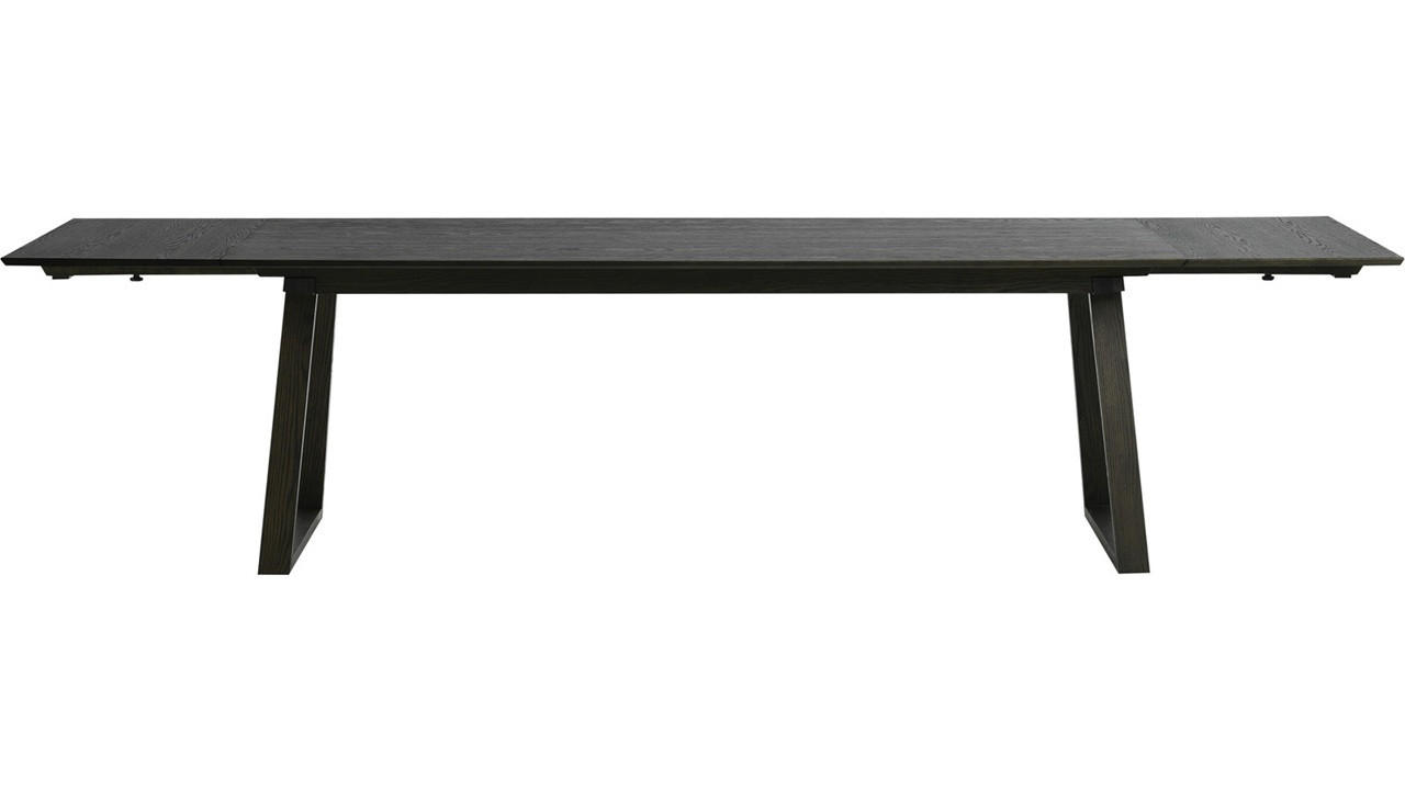 MATBORD 220-320/100/75 cm delar i massivt trä  trä utdragbar, finns i olika trädekorer rektangulär brun  - brun, Design, trä (220-320/100/75cm) - Best Price