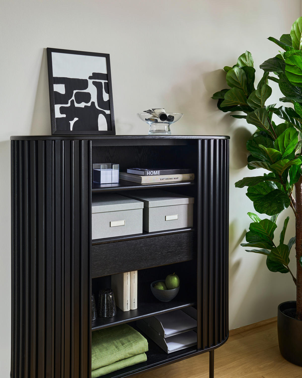 SCHREIBTISCH 120/60/75 cm  in Schwarz  - Schwarz, Trend, Holz/Holzwerkstoff (120/60/75cm) - Novel