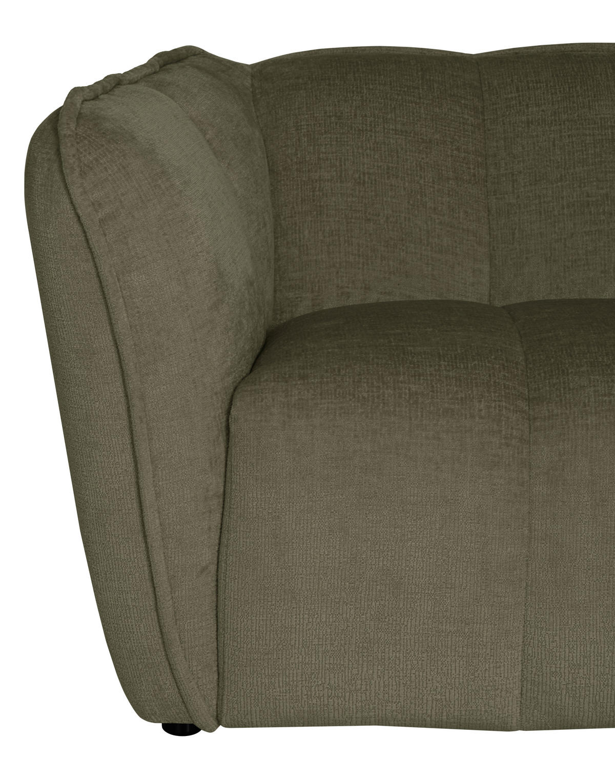 ECKSOFA LIVOLI in Chenille Grün  290/218 cm  - Schwarz/Grün, Design, Textil (290/218cm) - MID.YOU