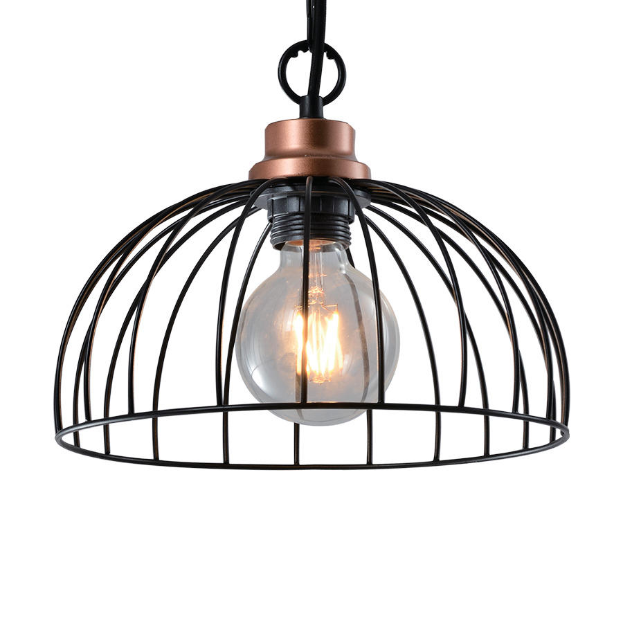 LUSTRĂ - arămiu/negru, Basics, metal (25/25/80cm)