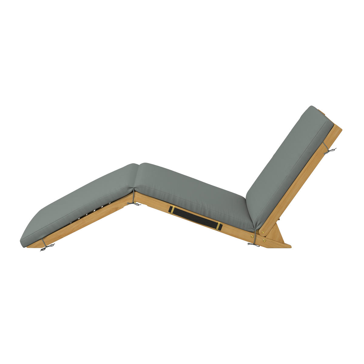 GARTENLIEGE 152/55/62 cm  - Grau, MODERN, Holz (152/55/62cm) - Ambia Garden