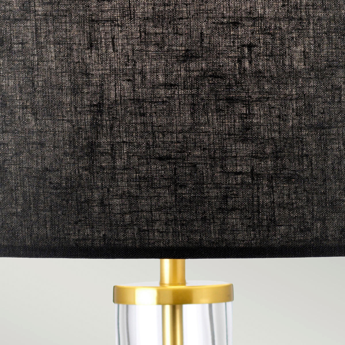 TISCHLEUCHTE - Messingfarben, Konventionell, Glas/Textil (36/67cm) - Elstead Lighting