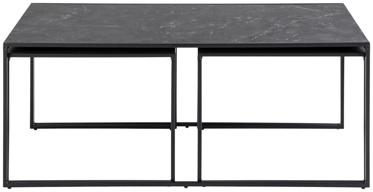 SOFFBORD SET - svart, Klassisk, metall/trämaterial (56-120/56-60/44-48cm) - MID.YOU