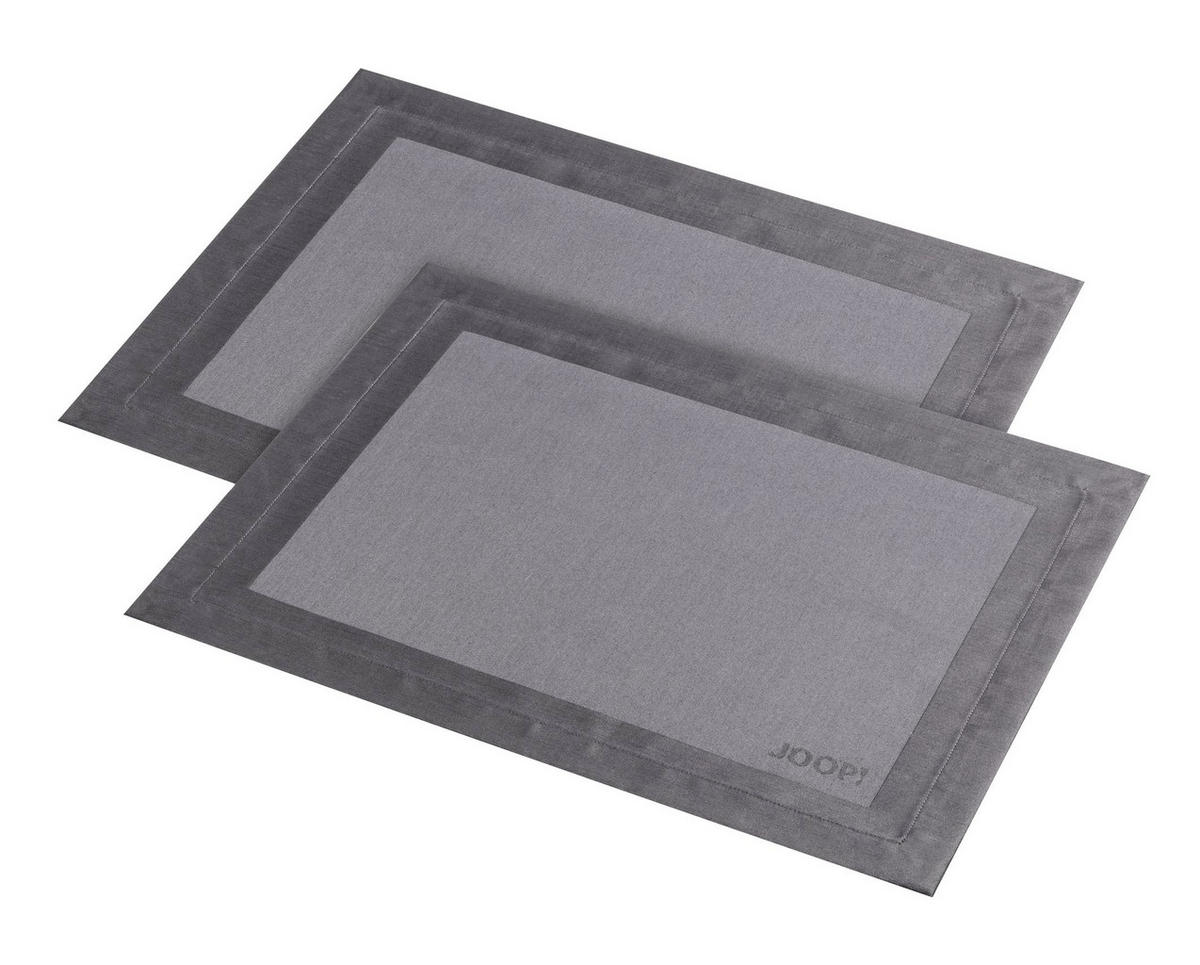 TISCHSET 2ER-SET Signature Textil Graphitfarben 36/48 cm  - Graphitfarben, Design, Textil (36/48cm) - Joop!