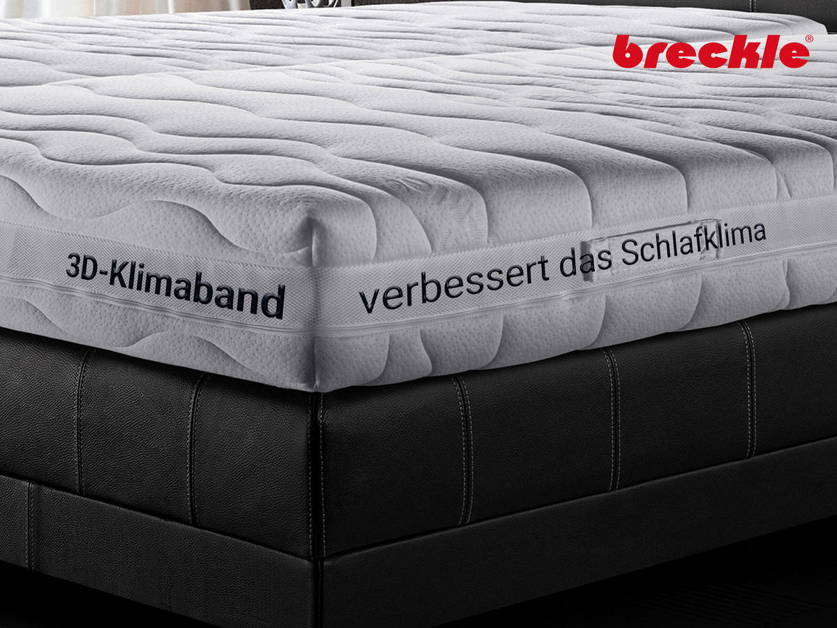 KALTSCHAUMMATRATZE 80/200 cm Höhe ca. 22 cm 7 -Zonen - Weiß, Basics, Textil (80/200cm) - Breckle