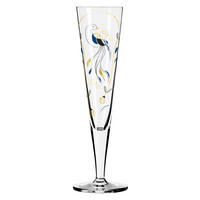 CHAMPAGNERGLAS 205 ml  - Blau/Goldfarben, Trend, Glas (7,2/24/7,2cm) - Ritzenhoff