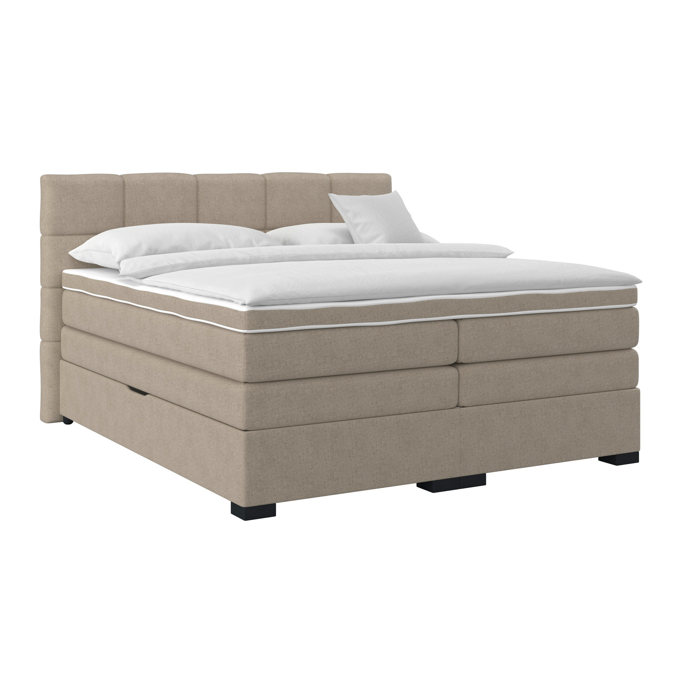 Boxspringbett mit Topper & Bettkasten 160x200 April