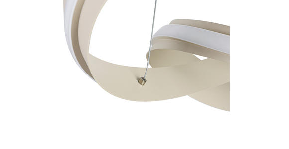 LED-HÄNGELEUCHTE 52/52/120 cm  - Sandfarben, Design, Kunststoff/Metall (52/52/120cm) - Novel