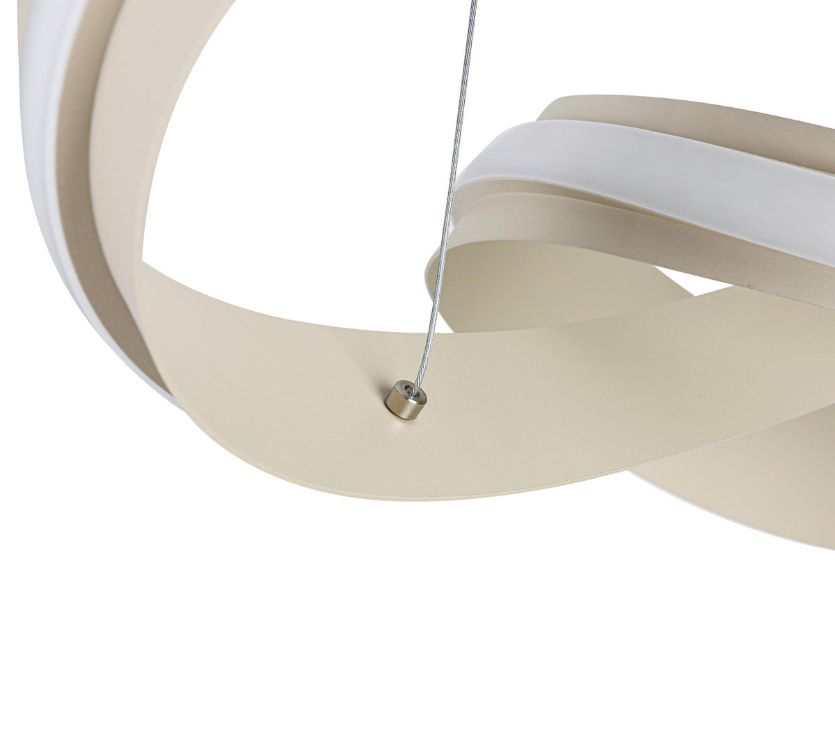 LED-HÄNGELEUCHTE 52/52/120 cm  - Sandfarben, Design, Kunststoff/Metall (52/52/120cm) - Novel