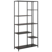 REGALELEMENT  79,5/165/30 cm Schwarz  - Schwarz, Konventionell, Metall (79,5/165/30cm) - MID.YOU