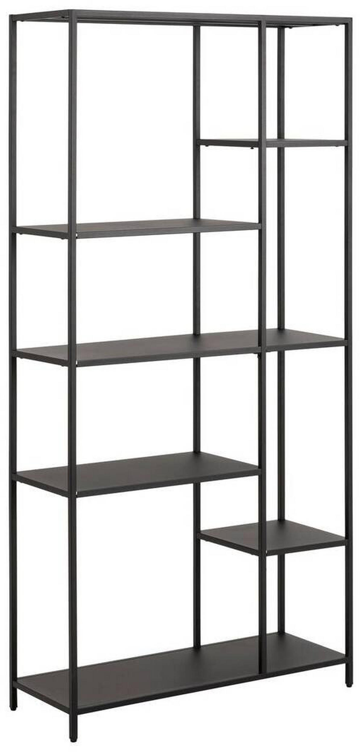 REGALELEMENT  79,5/165/30 cm Schwarz  - Schwarz, Konventionell, Metall (79,5/165/30cm) - MID.YOU