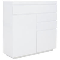 KOMMODE  in 121/119/40 cm  - Weiß Hochglanz, Design, Holzwerkstoff (121/119/40cm) - Xora