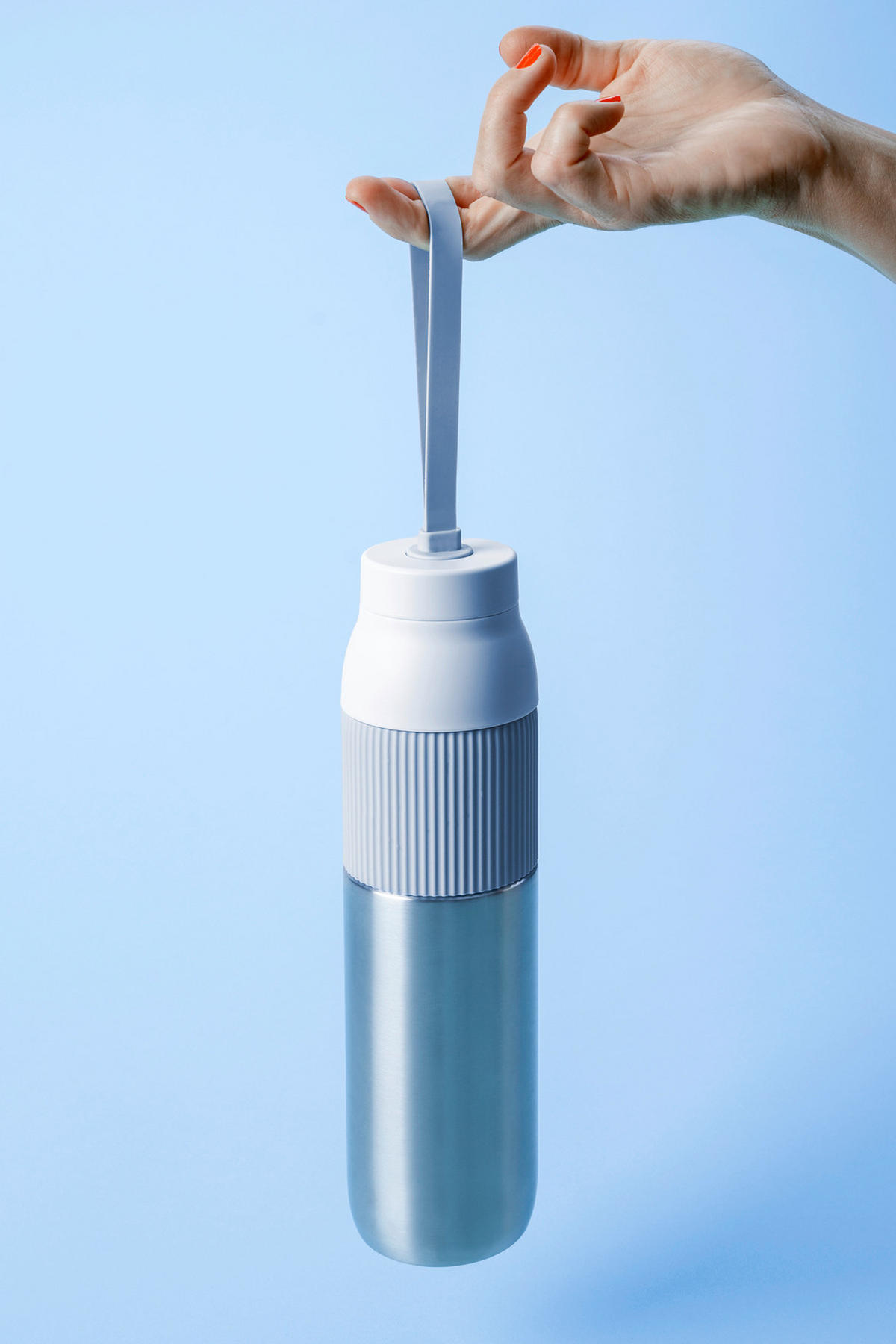 ISOLIERFLASCHE beYou 0,7L L  - Pastellblau, Basics, Metall (7,4/7,4/29,5cm) - Emsa
