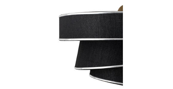 HÄNGELEUCHTE 40/125 cm  - Schwarz, Trend, Kunststoff/Textil (40/125cm) - Novel