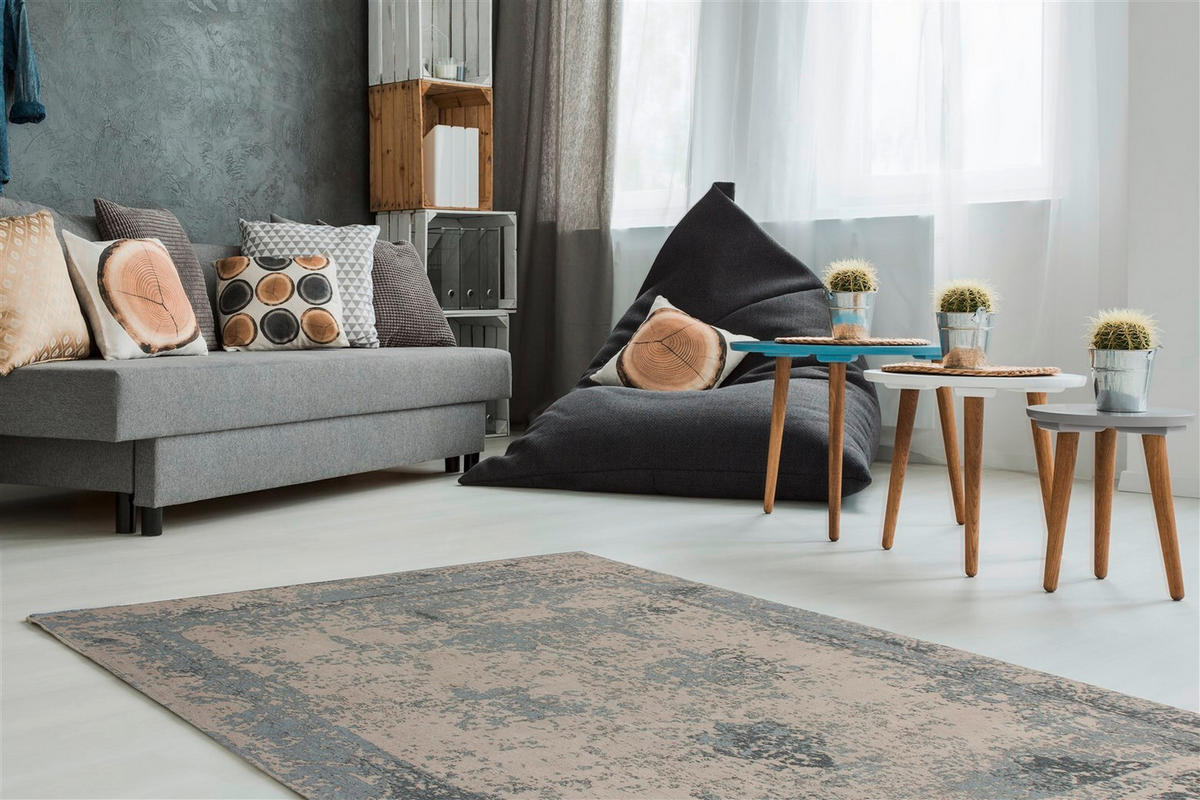 LÄUFER 80/150 cm Nostalgia 285 Grau Grau  - Grau, KONVENTIONELL, Textil (80/150cm)