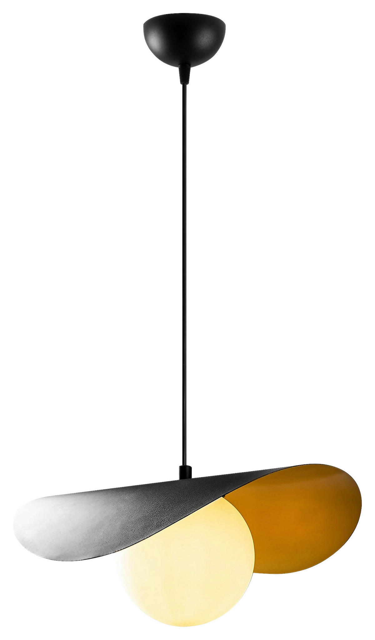 HÄNGELEUCHTE 32/105/38 cm   - Schwarz, Design, Metall (32/105/38cm) - P & B