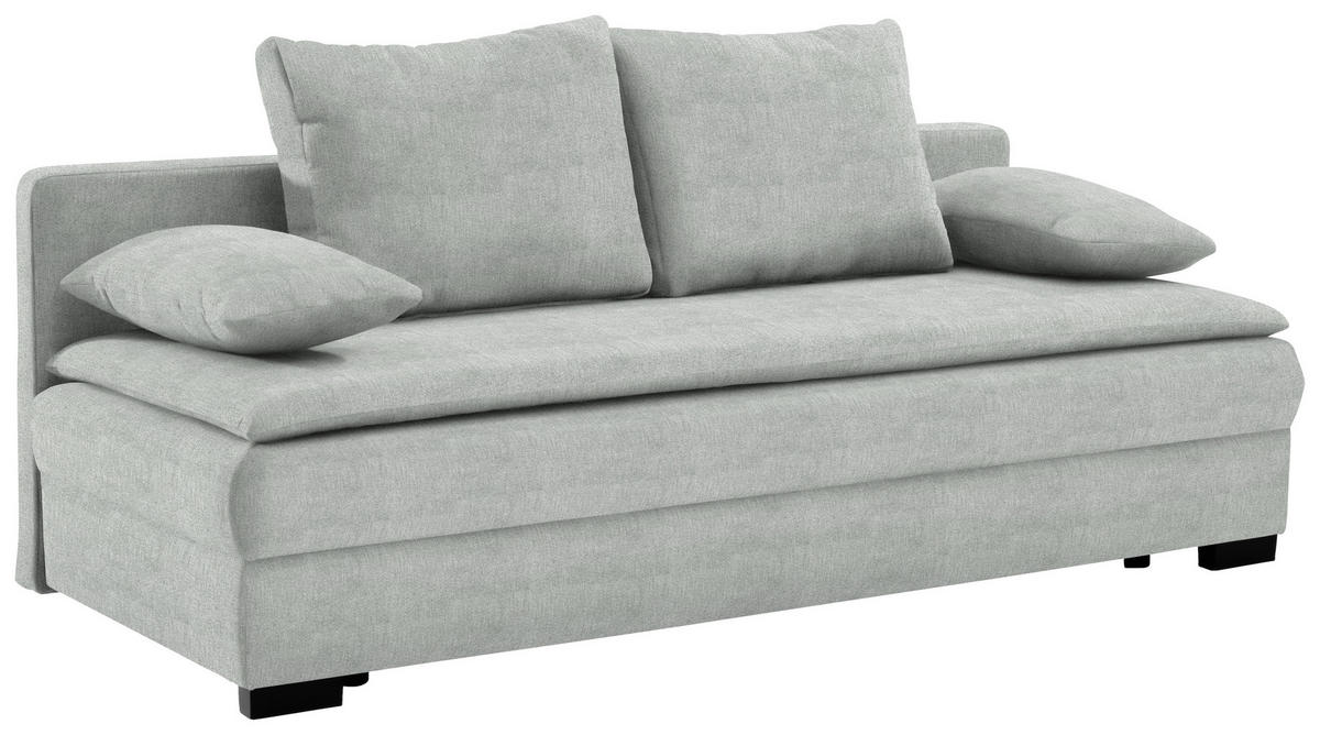 KANAPÉÁGY világosszürke  - világosszürke/fekete, Konventionell, műanyag/textil (207/94/90cm) - Venda
