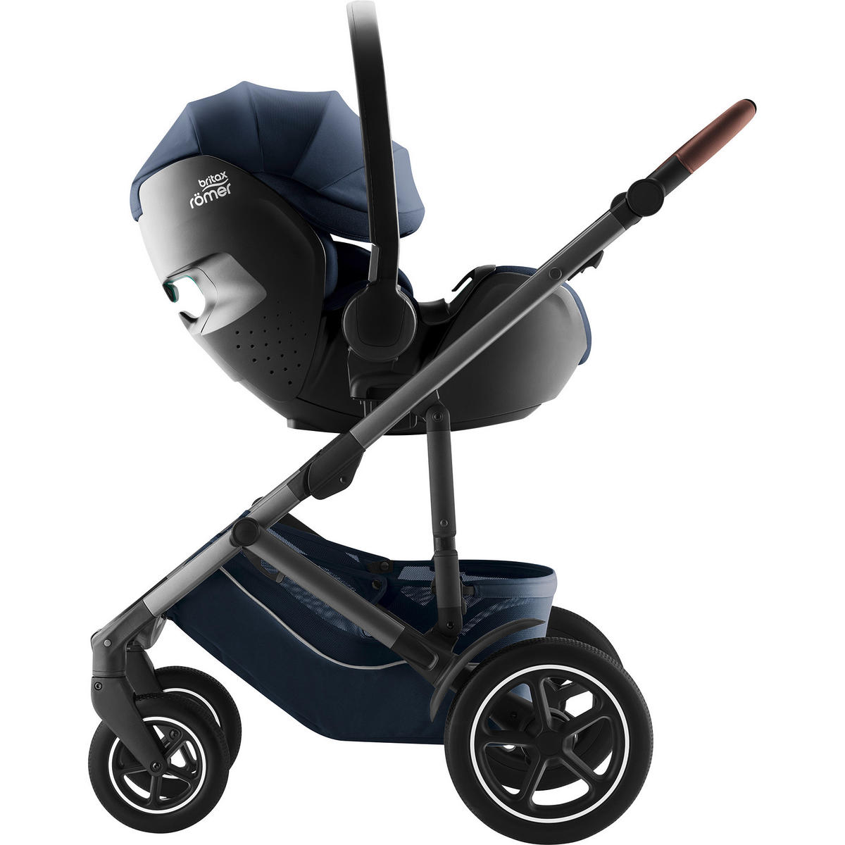BABYSCHALE Baby-Safe Pro  - Dunkelblau, Basics, Kunststoff/Textil (44/62,5/65,5cm) - Britax Römer
