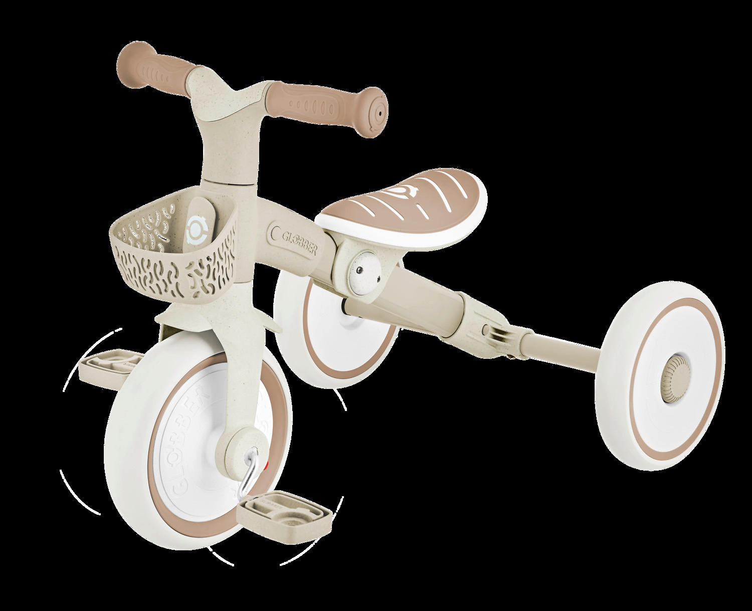 DREIRAD LEARNING TRIKE 2in1 PLUS ECO  - Taupe, Basics, Kunststoff (58,9/41,0/42,7cm) - GLOBBER