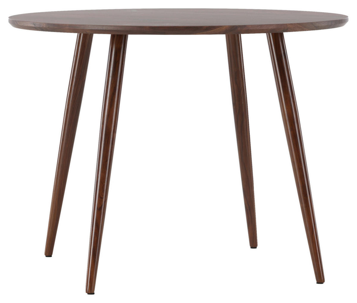 MATBORD i metall, trämaterial 100/100/75 cm   - mörkbrun, Design, metall/trämaterial (100/100/75cm) - Livetastic