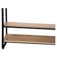 GARDEROBENSTÄNDER in Naturfarben, Schwarz 100/160/45 cm   - Schwarz/Naturfarben, Basics, Holzwerkstoff/Metall (100/160/45cm) - Xora