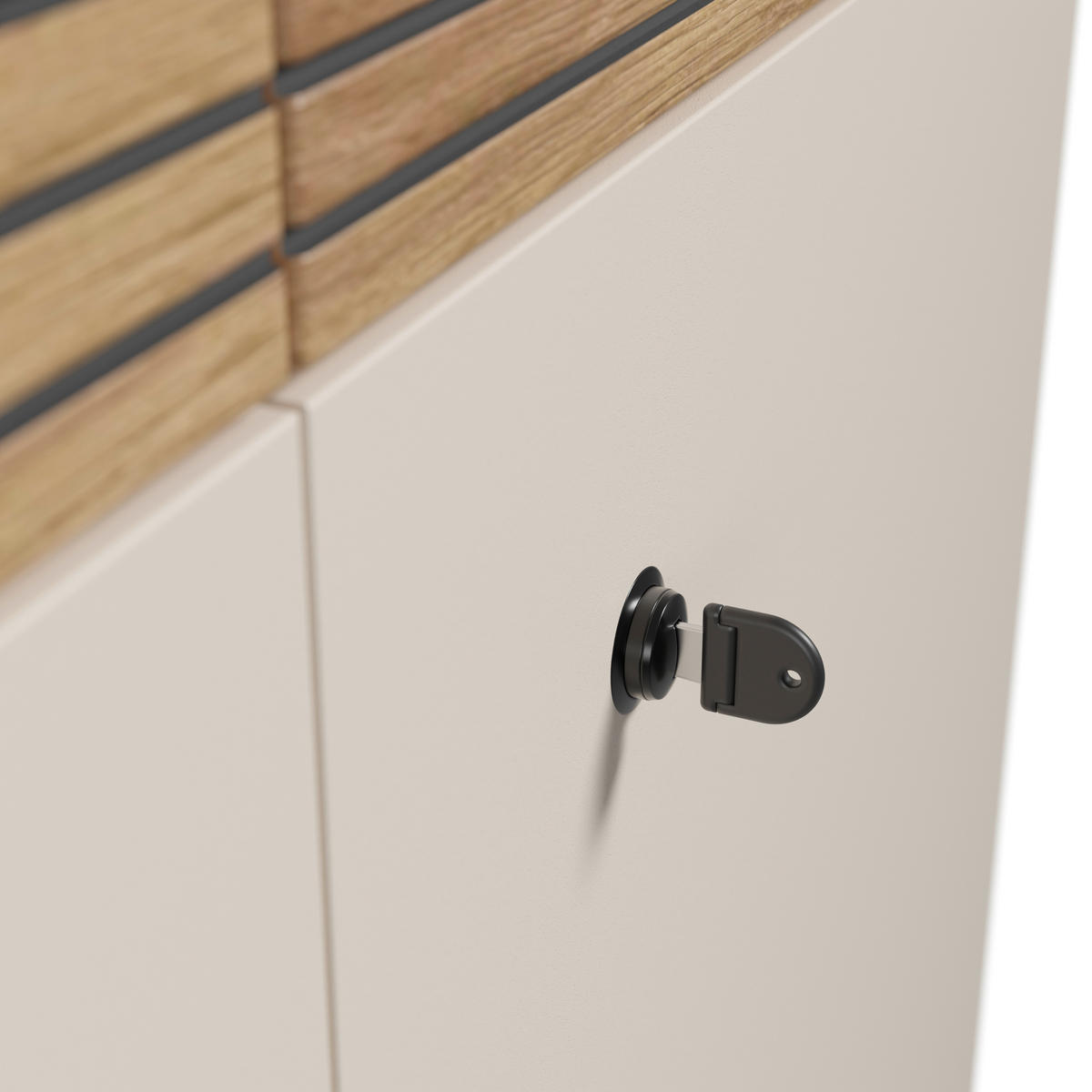 KOMMODE Florida, 89,8/110/43 cm,  - Kaschmir/Eichefarben, MODERN, Holzwerkstoff/Kunststoff (89,8/110/43cm) - Novel