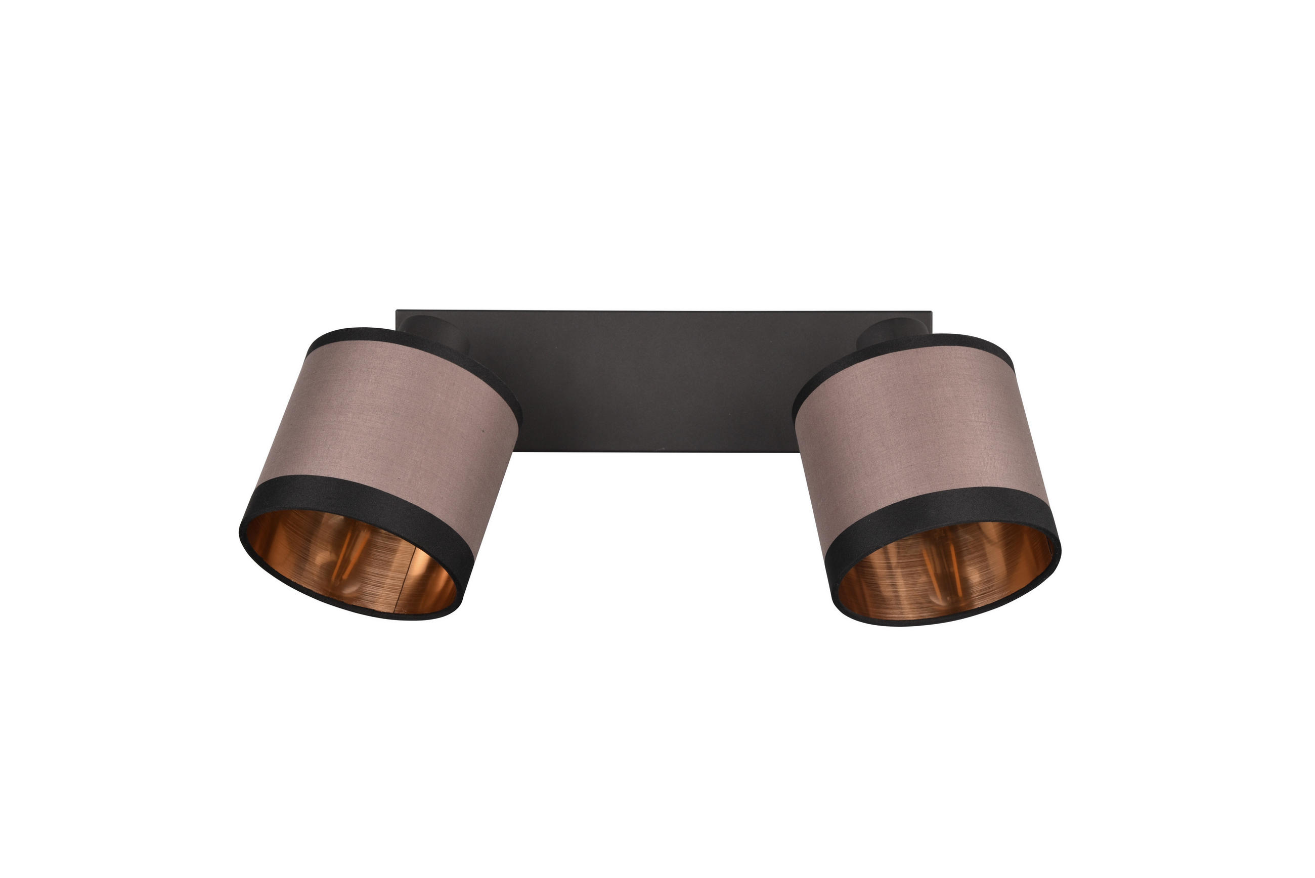 STRAHLER Davos 38/21,5/16,5 cm  - Taupe/Goldfarben, KONVENTIONELL, Textil/Metall (38/21,5/16,5cm)