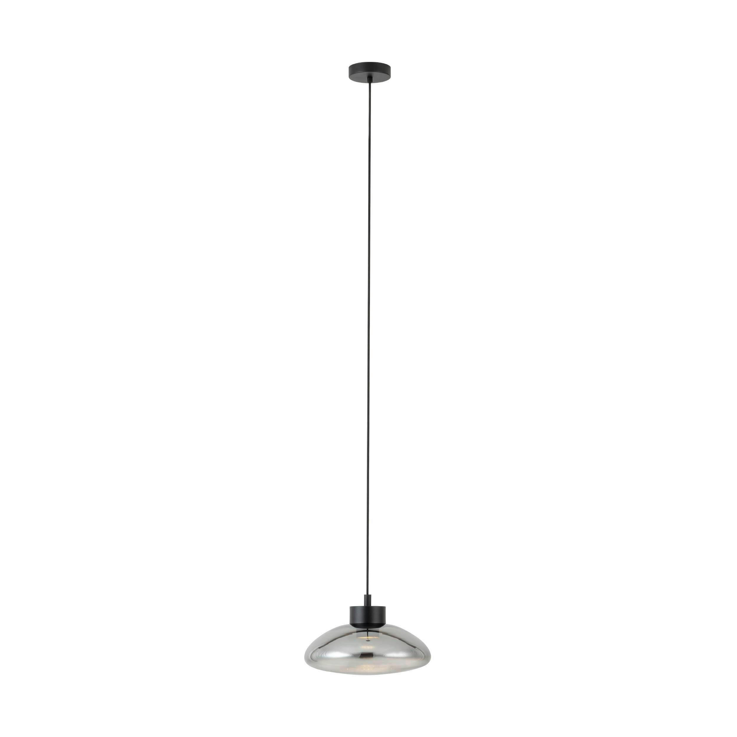 HÄNGELEUCHTE 30,5/150 cm   - Klar/Schwarz, Design, Glas/Metall (30,5/150cm) - Eglo
