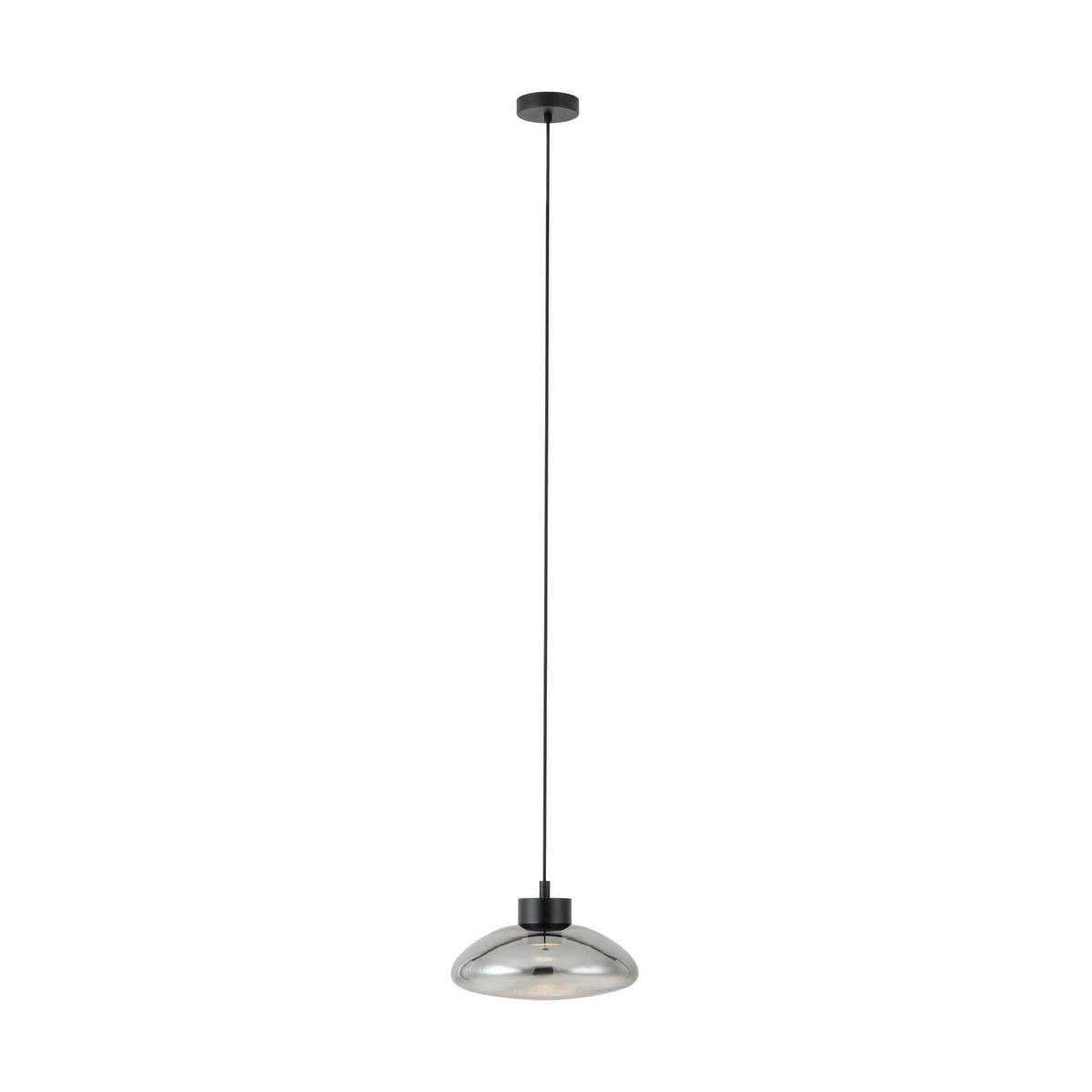 HÄNGELEUCHTE 30,5/150 cm   - Klar/Schwarz, Design, Glas/Metall (30,5/150cm) - Eglo