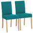 STUHL-SET in Holz, Textil Buchefarben, Petrol - Buchefarben/Petrol, KONVENTIONELL, Holz/Textil (45/89/51cm) - Cantus STUHL-SET in Holz, Textil Buchefarben, Petrol - Buchefarben/Petrol, KONVENTIONELL, Holz/Textil (45/89/51cm) - Cantus