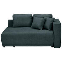 CHAISELONGUE in Chenille Dunkelblau  - Schwarz/Dunkelblau, Konventionell, Kunststoff/Textil (171/73/93cm) - MID.YOU