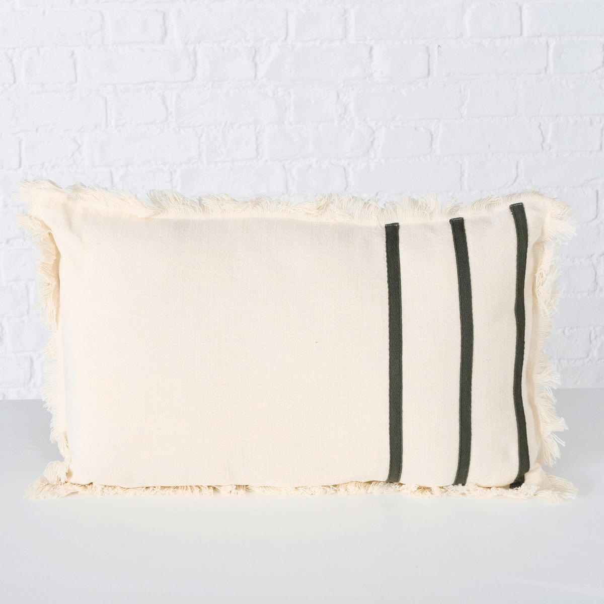 SOFAKISSEN  50/30 cm   - Rot/Creme, Basics, Textil (50/30cm)