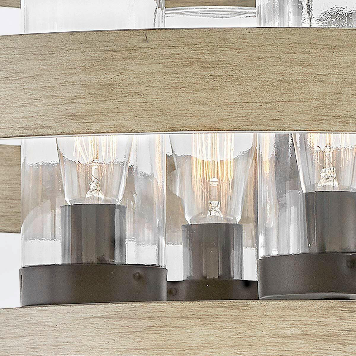 KRONLEUCHTER Sawyer 61,3/68,6/68,6 cm  - Bronzefarben, KONVENTIONELL, Glas/Metall (61,3/68,6/68,6cm) - Elstead Lighting