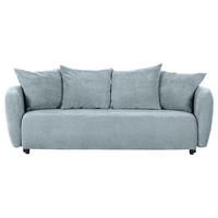 SCHLAFSOFA in Flachgewebe Blau  - Blau/Schwarz, KONVENTIONELL, Kunststoff/Textil (250/74/108cm) - Carryhome