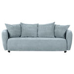 SCHLAFSOFA in Flachgewebe Blau  - Blau/Schwarz, KONVENTIONELL, Kunststoff/Textil (250/74/108cm) - Carryhome