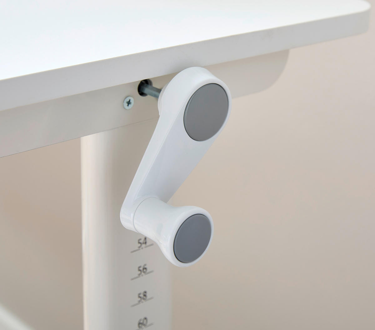 JUGENDSCHREIBTISCH 120/60/50-74 cm  - Weiß, KONVENTIONELL, Holzwerkstoff/Metall (120/60/50-74cm) - Flexa